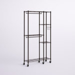 Shawnee 41'' Metal Rolling Industrial Pipe Clothing Rack