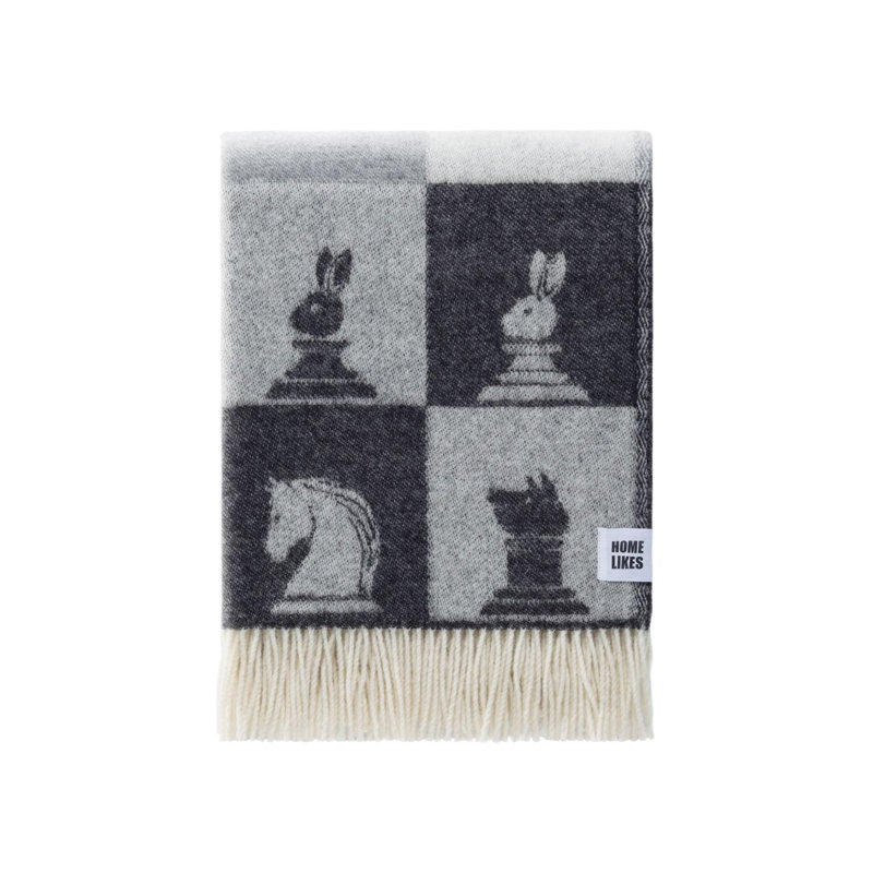 Chess Recycled Merino Wool Throw