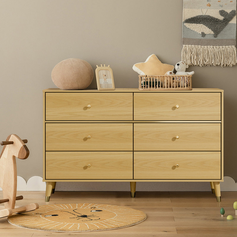 Carmiche 6 - Drawer Dresser, Beige