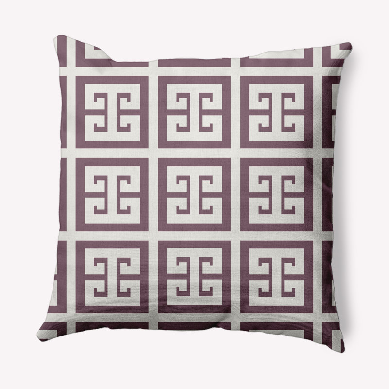 Coussin Subline, 16 po x 16 po, Mauve ancien