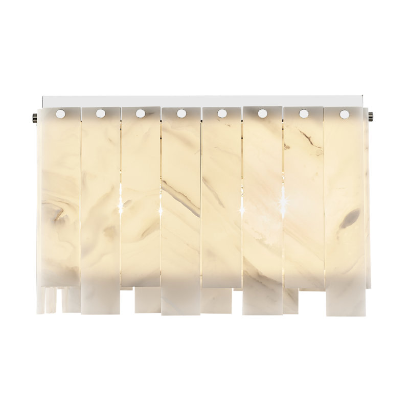 Derykah Flush Mount, Polished Nickel