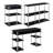 Edwin 3 Piece L-Shaped Office Set-1977621842
