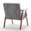 Méridienne Mid-Century moderne, base en bois massif. . Idéal pour diverses pièces. Assemblage facile. Support de dos confortable. Espaces polyvalents pour la maison. Disponible rapidement
