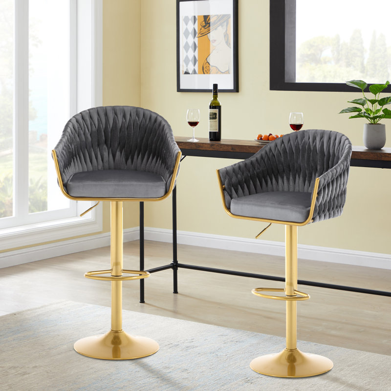 Tabouret Adalay, Gris foncé