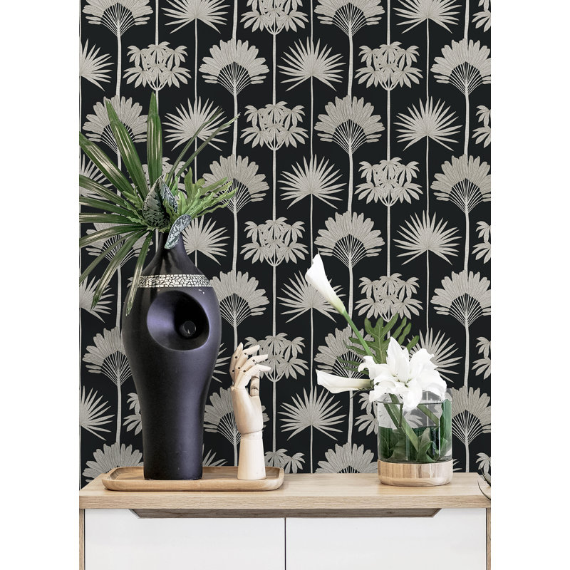Rouleau de fleurs Popplewell, Noir