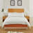Boho Floral Wildflower Solid Rust Orange 14" Bed Skirt