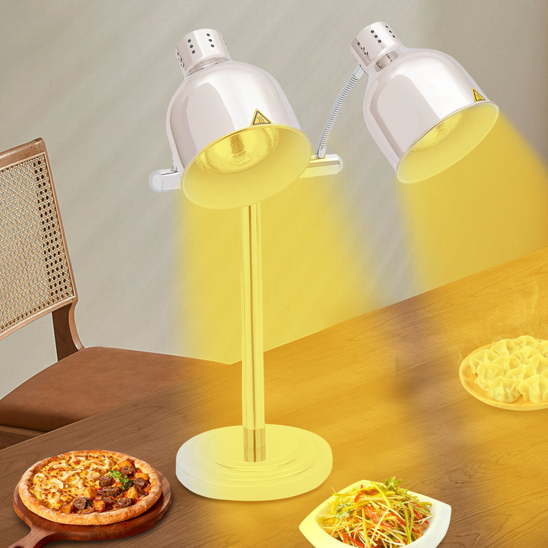 Electric Double Head Food Warmer Light