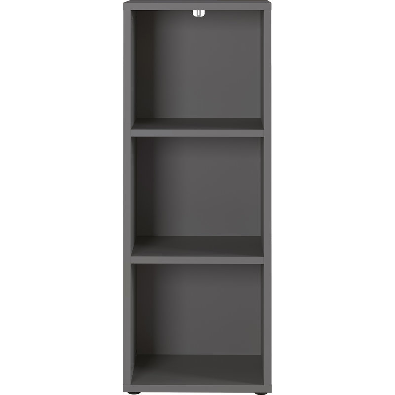 Miabella 120cm H x 45cm W Standard Bookcase, Graphite