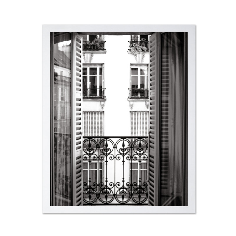 Parisian Home, Poster, 24"H x 32"W, White Framed