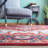 Sonia Oriental Area Rug in Red/Blue-1463980657