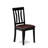 7 Piece Dining Table Set Consist of an Oval Dining Room Table with Butterfly Leaf and 6 Faux Leather Chairs, Black & Cherry-49667934