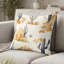 Coussin décoratif abstrait à motif abstrait désert noir Boho-125946054