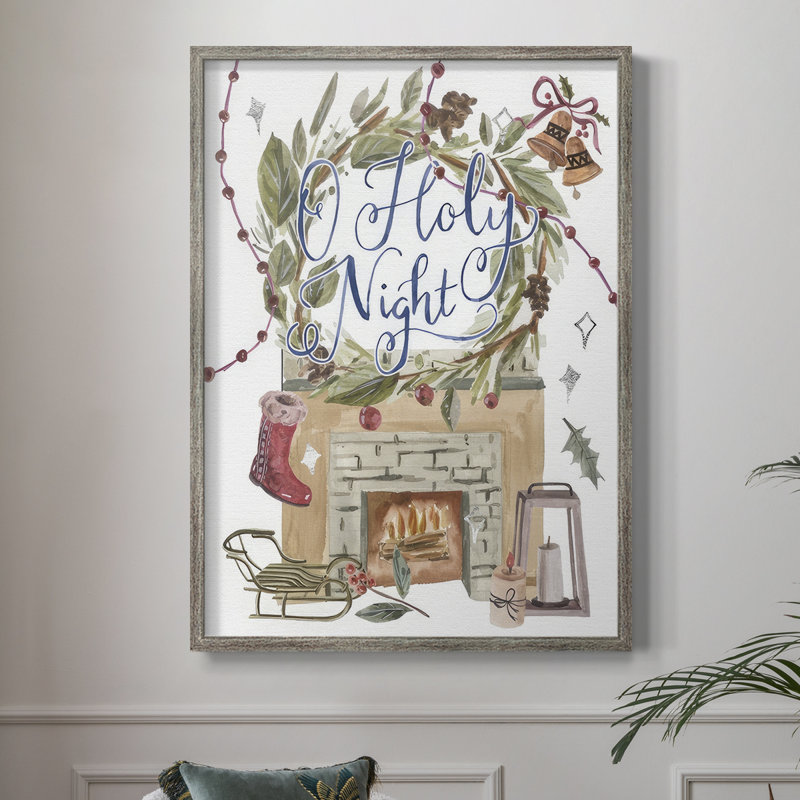O O Night Night II, reproduction encadrée - bois massif, H 30 po x l 24 po