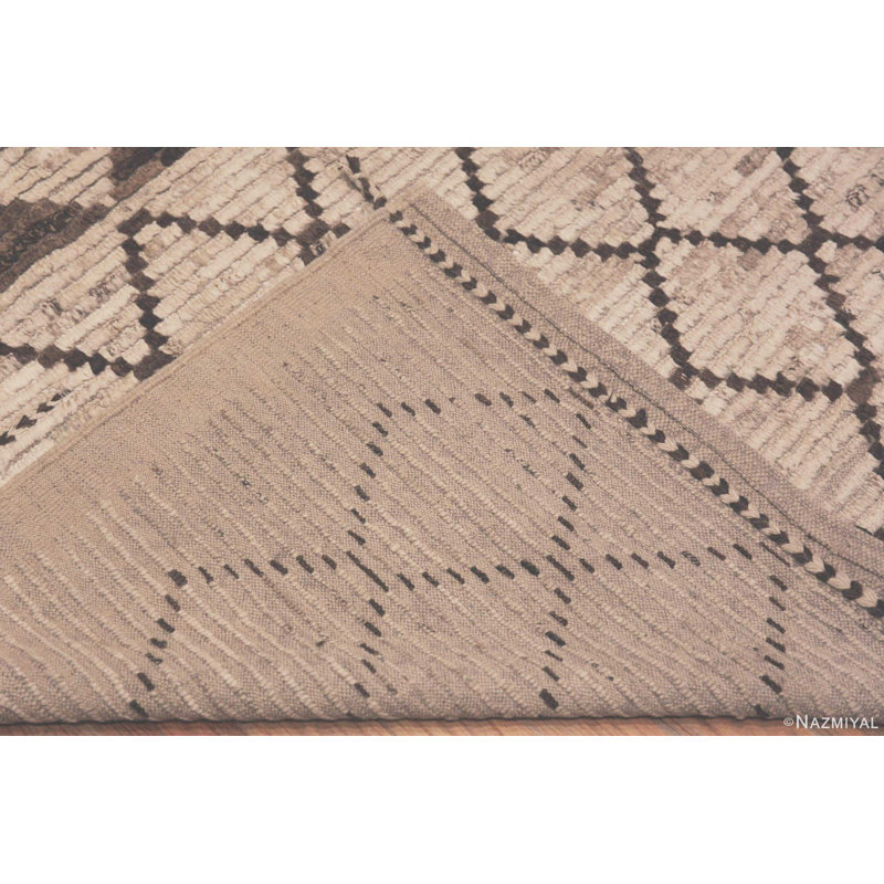 Tapis moderne à motif géométrique tribal berbère unique de conception unique