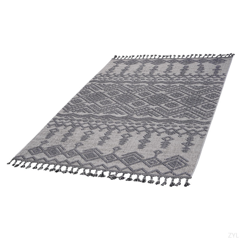 LOOM & LUXE Collection 8X10 Indoor/Outdoor Area Rug, Rectangle 7'9" x 10'