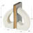 Cole And Grey Polystone Heart Inspired Decorative Bookends With Shimmer Details