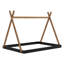 Lit sur pied avec structure triangulaire