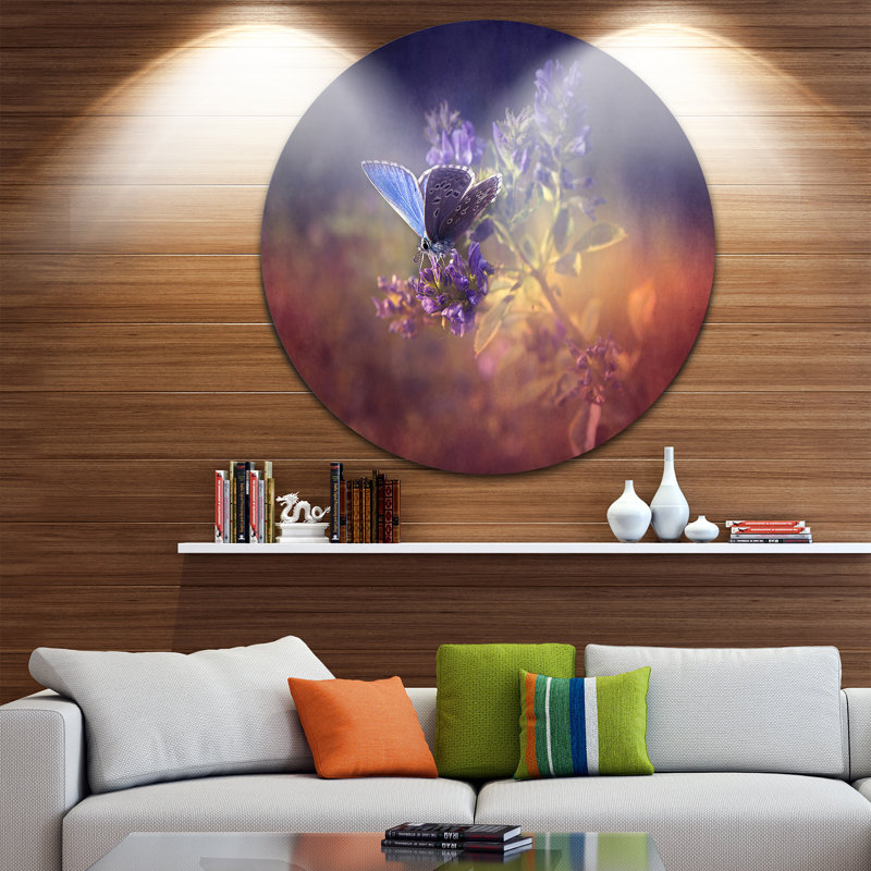 «Vintage Butterfly», impression, H 38 po x l 38 po x P 1 po, Métal