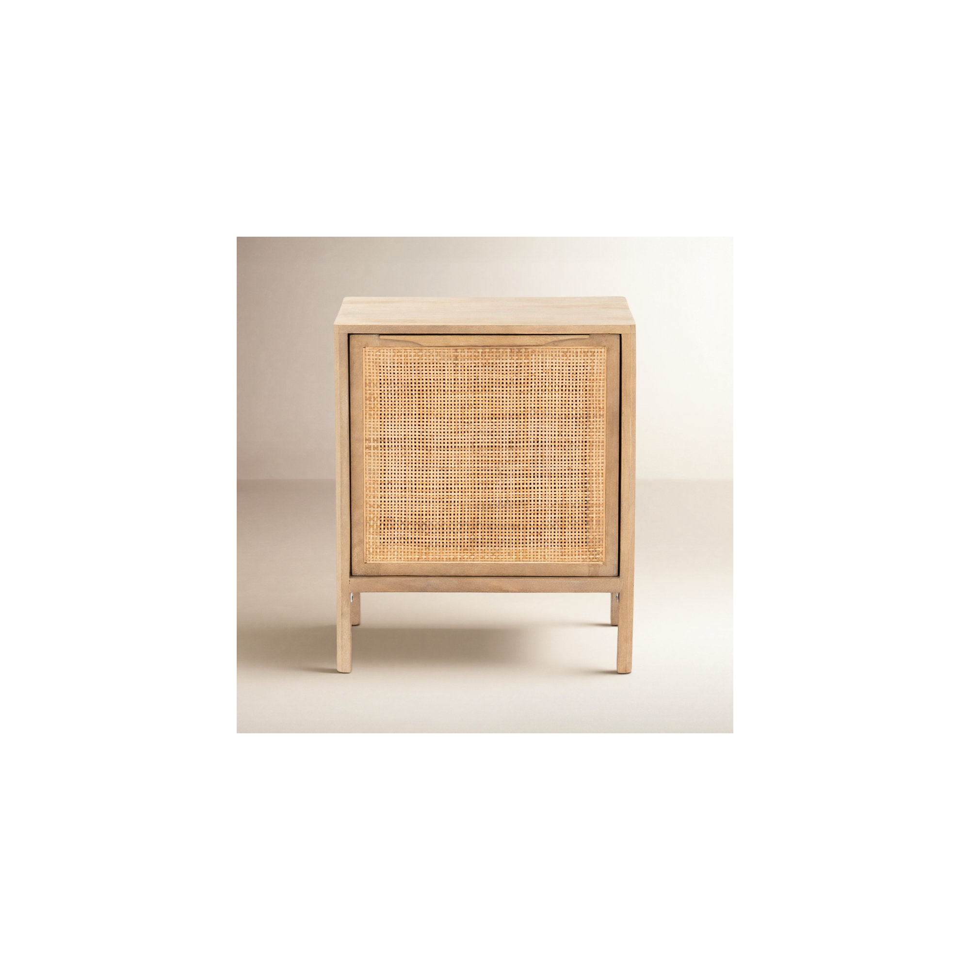 Nellie Cane Nightstand, Natural, Left