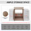 Meuble-lavabo autoportant de 48 pouces avec lavabo en céramique et 2 armoires de rangement, porte à fermeture douce, armoire combinée 02424 + 0312 * 2, ensemble KD-115922390
