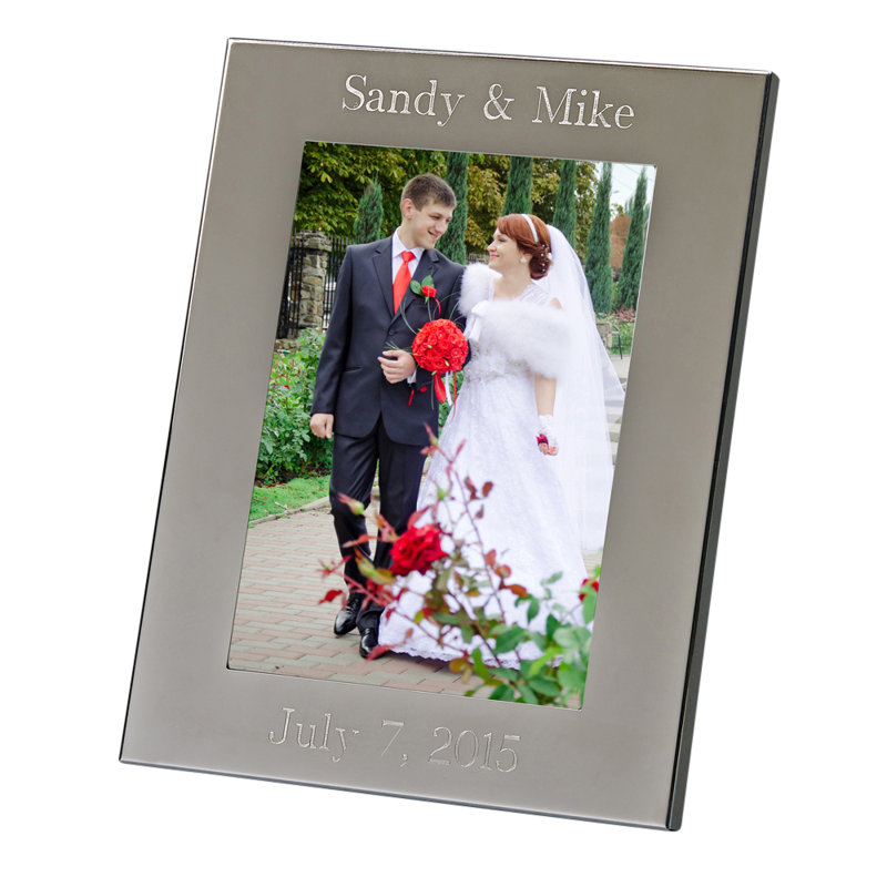 Silver Metal Matte Picture Frame, 4" x 6", Yes