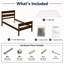 Lit plateforme simple en bois massif-130523407