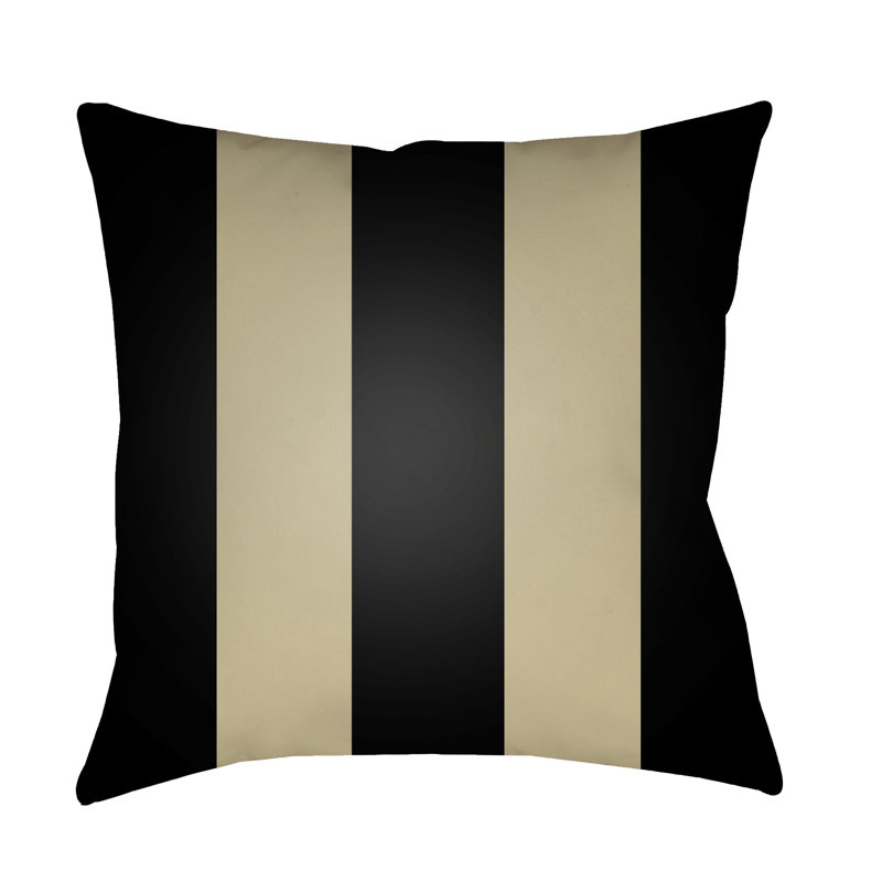 Coussin intérieur / extérieur Athena, Noir, H 20 po x l 20 po x P 4 po