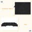 Canapé modulaire en U sophistiqué 130 po Sophisticed Top Design-850540143
