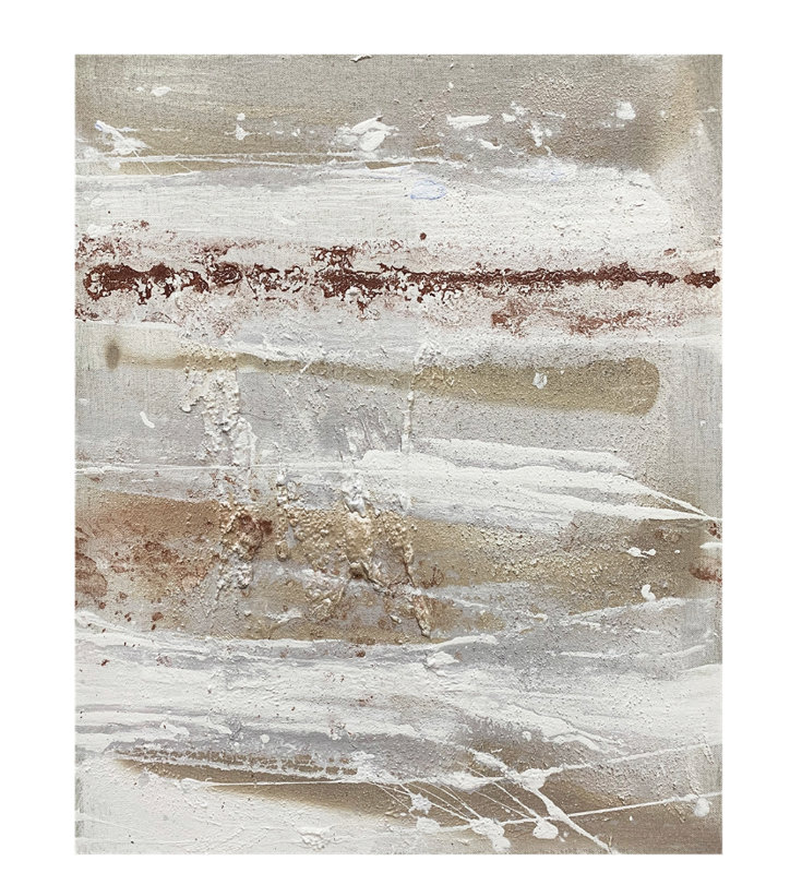 Velora Single Picture Frame Painting on Wood, 150 cm H x 150 cm W, White