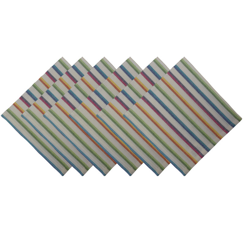 Ensemble de serviettes 6 pièces Emerich, Gris/vert