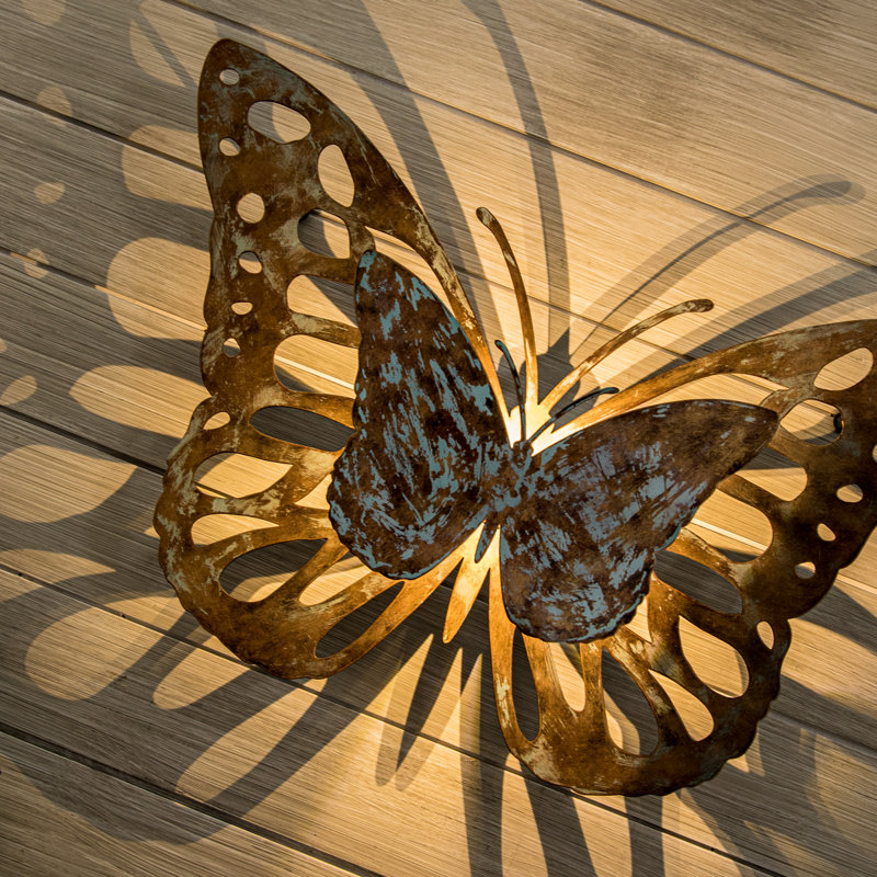 Akinlolu 25 "H Lasercut Butterfly Shadow, art mural