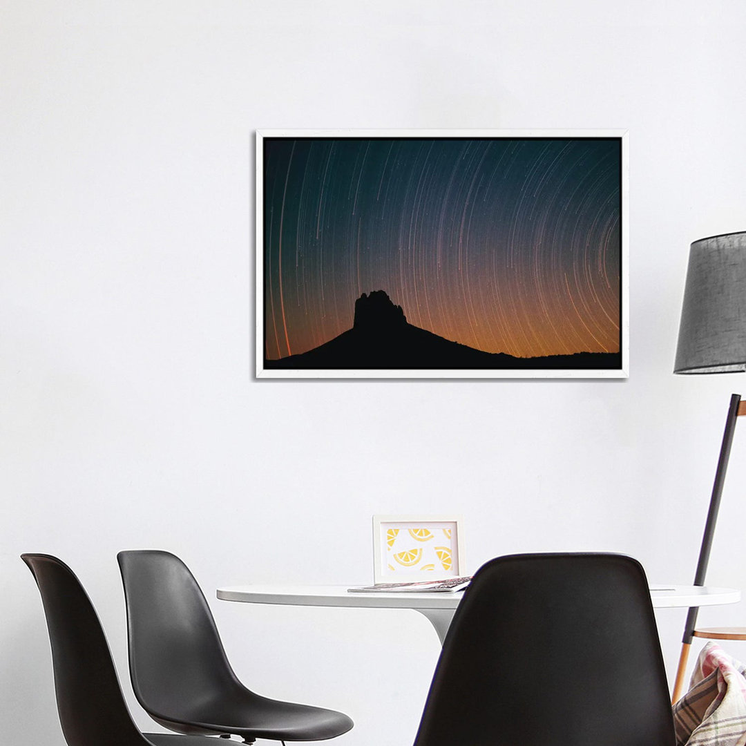 Startrails Over Shiprock In Four Corners Region, New Mexico von Tim Fitzharris - Gallery-Wrapped Canvas Giclée on Canvas