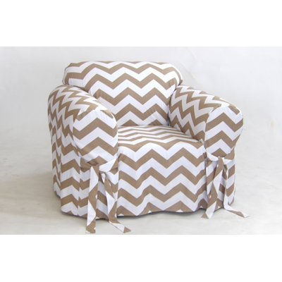 Cotton Box Cushion Armchair Slipcover