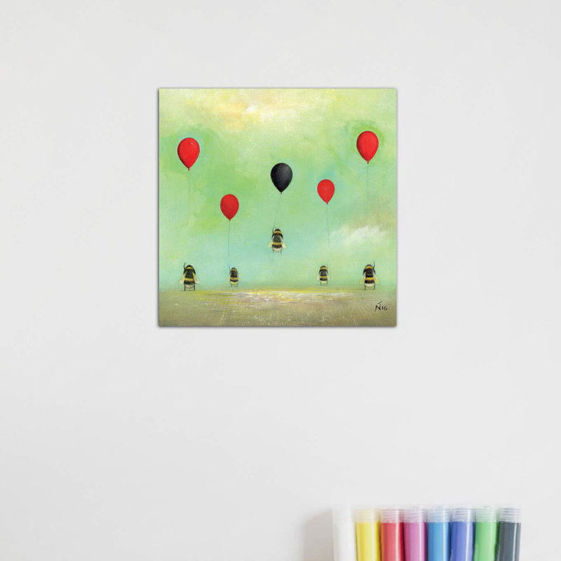 «Don't Let Go» par Neil Thompson - reproduction d'art, Toile tendue, Pas de tapis, H 12 po x l 12 po x P 0,75 po