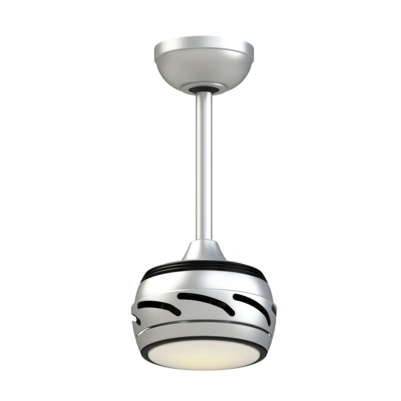 Stellar Custom Indoor/Outdoor Ceiling Fan DC Motor with LED CCT Select Light Kit - Silver, Silver