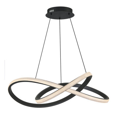 Luminaire suspendu géométrique à 1 lumière DEL Claireville
