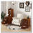End Table with 3 Drawers, Corner Table with 2 Open Shelves, Tall Side Table for Bedroom and Corner-132615976