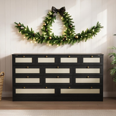 154.9 cm W Chest of 12 Drawers