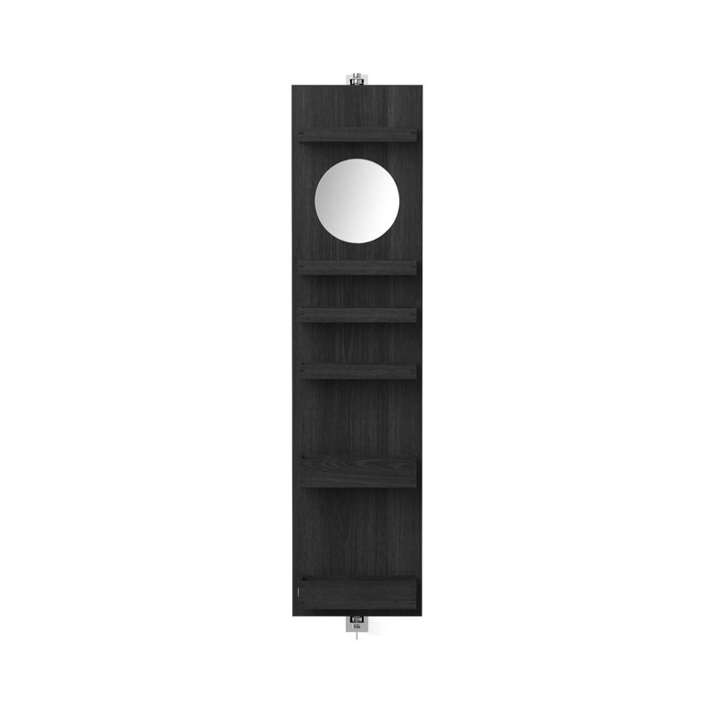 Mendocino 280mm W 114mm H Surface Frameless Medicine Cabinet Mirror 6 Fixed, Dark Oak