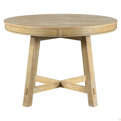 Table de salle à manger ronde extensible avec table en bois 16 "