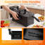 Friteuse électrique 3,2 pte avec panier, écran tactile DEL 1700 W et 6 préréglages, minuterie noir-131020875