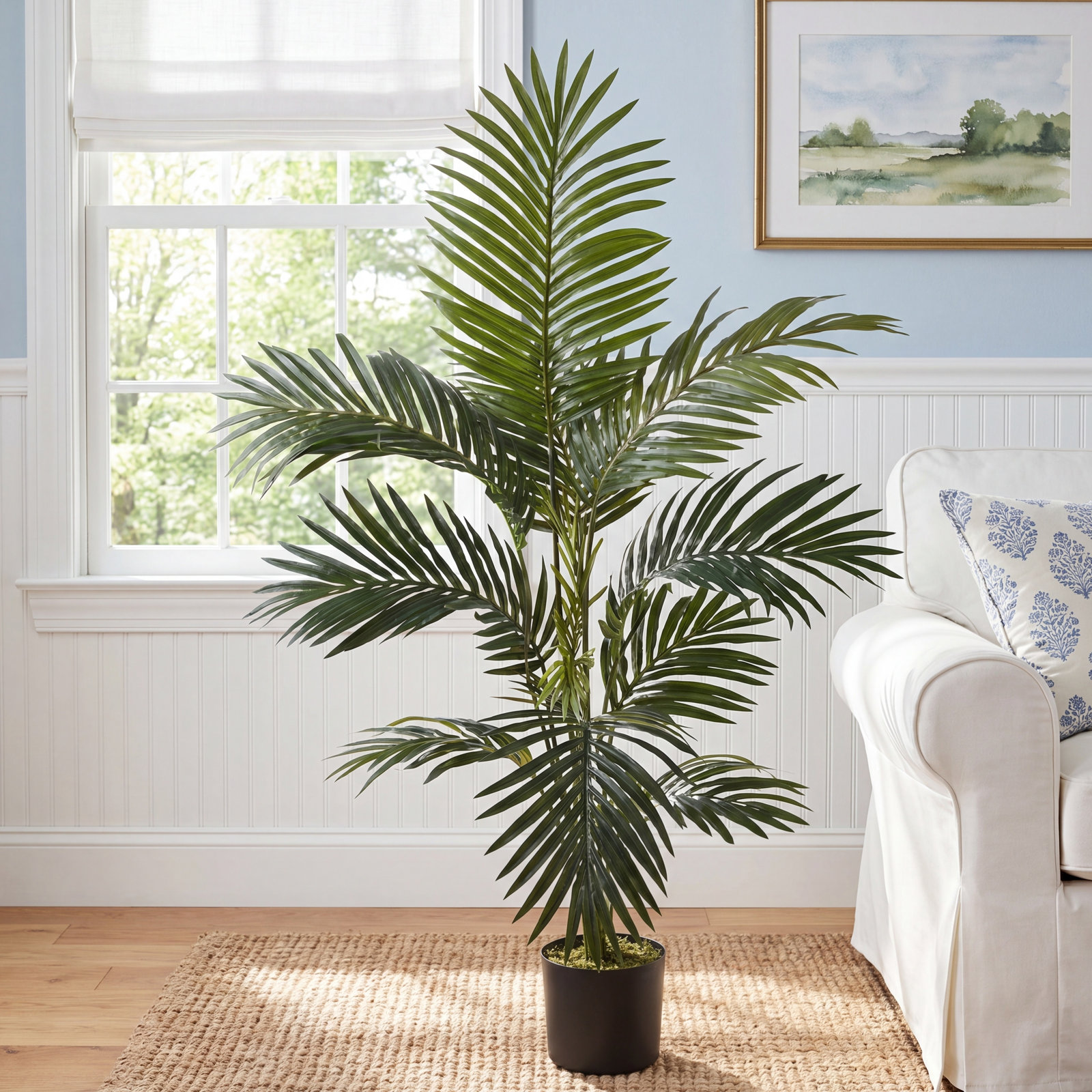 Callum Faux Palm Tree in Pot, 48" H