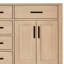 Meuble-lavabo double en bois massif Thornaby avec plateau en quartz Carrara de 1,5 po-938146492-915919275