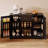 45.7''W  3 Drawer Sideboard with Pantry Doors, Adjustable Shelves and Large Drawer-554902958