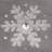 The Holiday Aisle® 19" Silver Snowflake Christmas Stocking