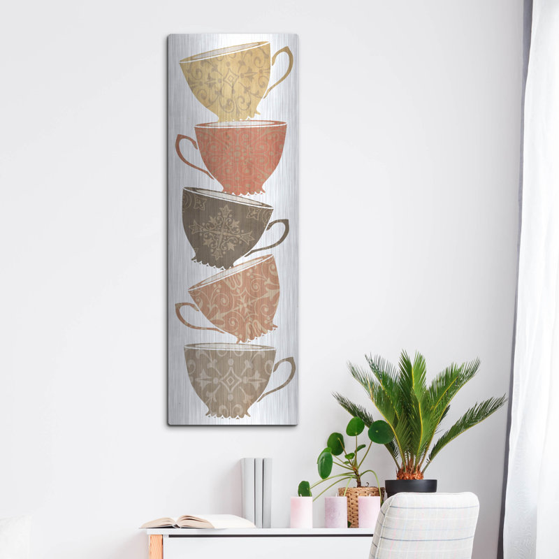  «Coffee 1» par Erin Clark, art mural en métal, 12 po x 36 po, H 48 po x l 16 po