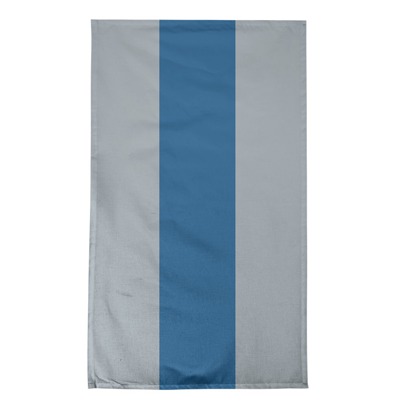 Anaheim Stripe Tea Towel Kitchen Towel, Cotton Twill, Silver/Blue/Silver