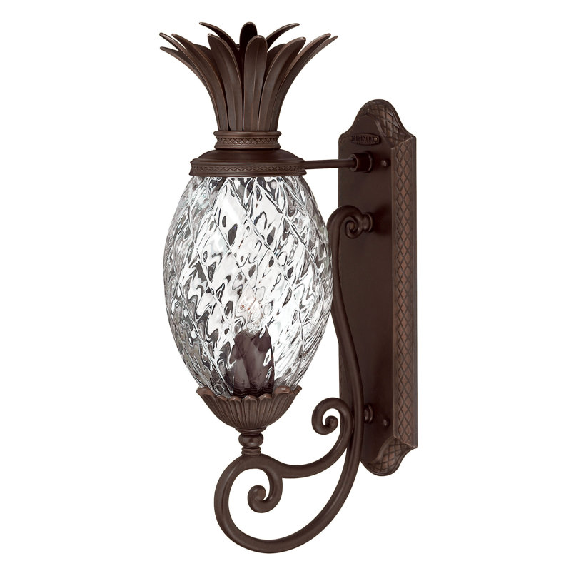 Plantation Copper bronze 1- Light Outdoor Wall Lantern