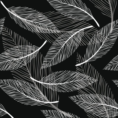 Paynesville Feather Design - Wrapped Canvas Print