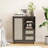 Rattan Buffet Cabinet with Drawers-1141160833